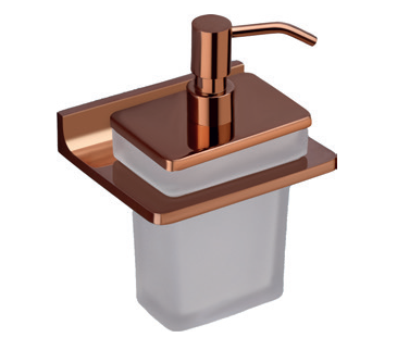LIQUID SOAP DISPENSER WITH HOLDER - AUGA -  ( ROSE GOLD - MELLIEUR - 0x0 mm - 0inchx0inch )