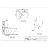 EWC COUPLED S-220MM W/PP SOFT CLOS S/CVR - ESSCO SWARE -  ( WHITE - ASPIRE - 0x0 mm - 0inchX0inch )