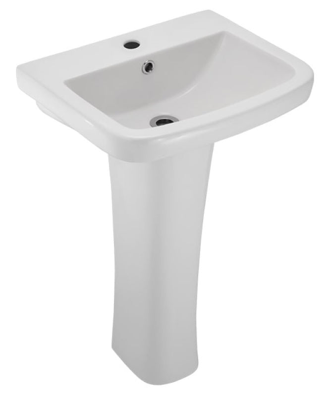 WALL HUNG WASH BASIN - ESSCO SWARE -  ( WHITE -  - 475x360 mm - 19inchX14.4inch )