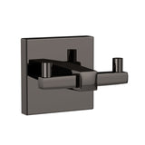 DOUBLE COAT HOOK - JAQUAR FAUCETS -  ( BLACK CHROME - ACC. KUBIX PRIME - 0x0 mm - 0inchx0inch )