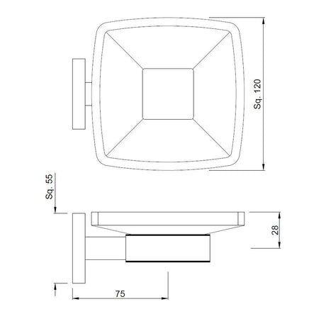 SOAP DISH - JAQUAR FAUCETS -  ( BCH - ACC. KUBIX PRIME - 0x0 mm - 0inchx0inch )