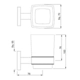 TUMBLER HOLDER - JAQUAR FAUCETS -  ( BLACK MATT - ACC. KUBIX PRIME - 0x0 mm - 0inchx0inch )