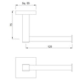 TOILET ROLL HOLDER - JAQUAR FAUCETS -  ( ANTIQUE BRONZE - ACC. KUBIX PRIME - 0x0 mm - 0inchx0inch )