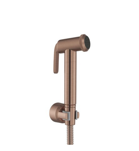 HEALTH FAUCET WITH 8MM DIA, 1.2 METER LONG FLEXIBLE TUBE & WALL HOOK - ARTIZE FAUCET -  ( ANTIQUE COPPER - HAND SHOWER - 0x15 mm - 0inchX0.5inch )