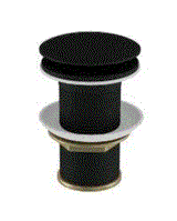 CLICK CLACK (POP-UP) WASTE F/T - JAQUAR FAUCETS -  ( BLACK MATT - ALLIED - 0x32 mm - 0inchX1.25inch )