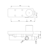 CONC.BODY FOR S.L BASIN MIXER W/M - JAQUAR FAUCETS -  ( CHROME - ALLIED - 0x15 mm - 0inchX0.5inch )
