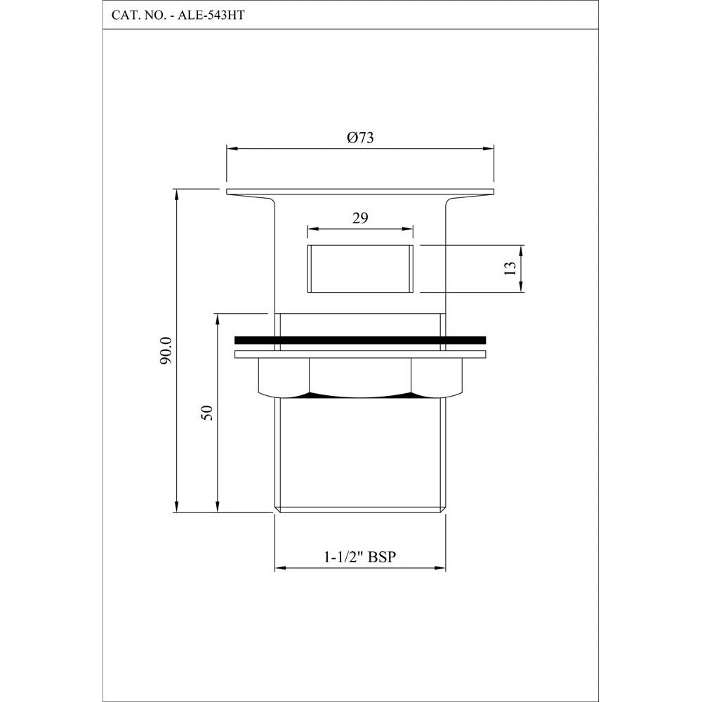 WASTE COUPLING H/T - ESSCO FAUCET -  ( CHROME - ALLIED - 0x40 mm - 0inchX1.5inch )