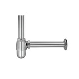 BOTTLE TRAP CASTED WITH 12 INCH PIPE - ESSCO FAUCET -  ( CHROME - ALLIED - 0x32 mm - 0inchX1.25inch )