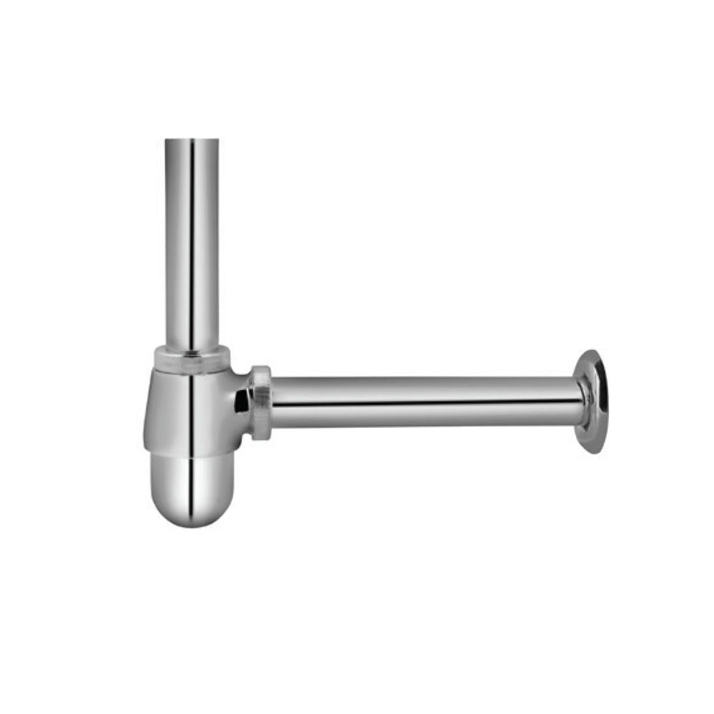 BOTTLE TRAP CASTED WITH 12 INCH PIPE - ESSCO FAUCET -  ( CHROME - ALLIED - 0x32 mm - 0inchX1.25inch )