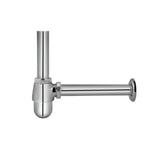 BOTTLE TRAP CASTED WITH 12 INCH PIPE - ESSCO FAUCET -  ( CHROME - ALLIED - 0x32 mm - 0inchX1.25inch )