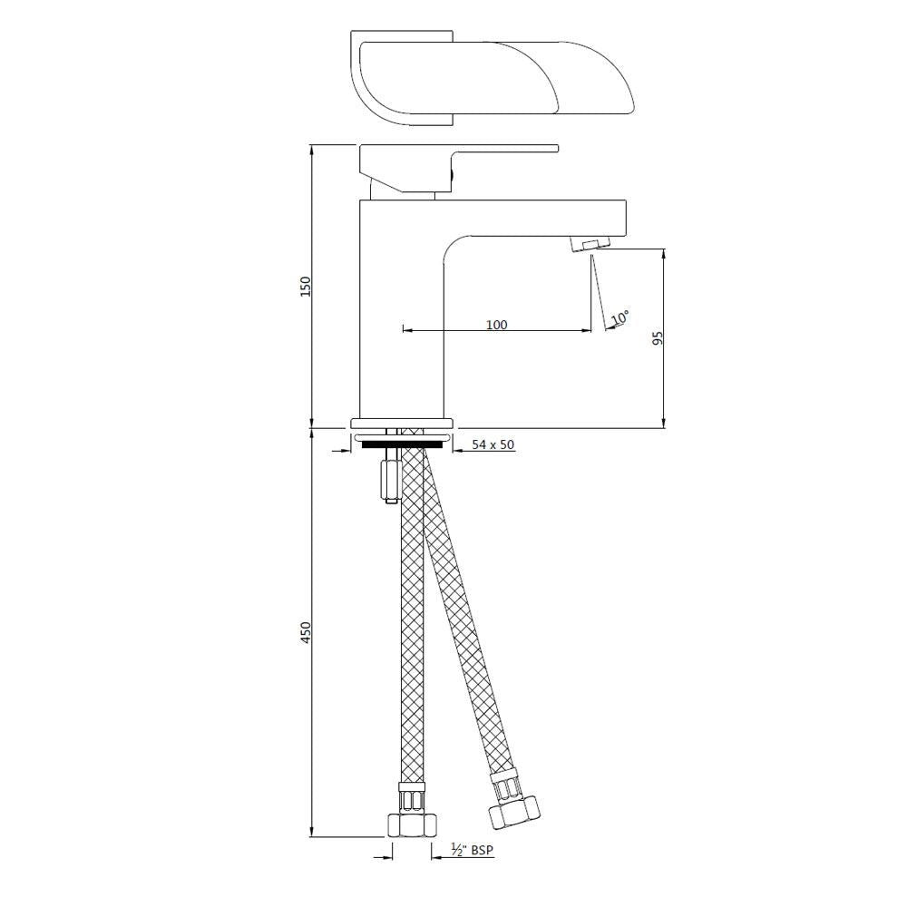 SINGLE LEVER BASIN MIXER WITHOUT POPUP W - JAQUAR FAUCETS -  ( ANTIQUE COPPER - ALIVE - 0x15 mm - 0inchX0.5inch )