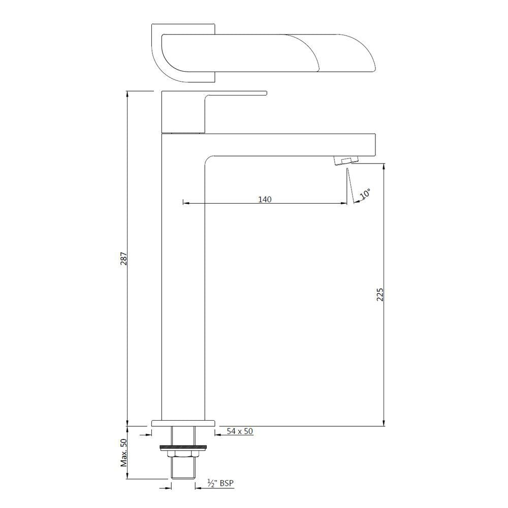 PILLAR COCK 135MM EXTD BODY - JAQUAR FAUCETS -  ( ANTIQUE BRONZE - ALIVE - 0x15 mm - 0inchX0.5inch )
