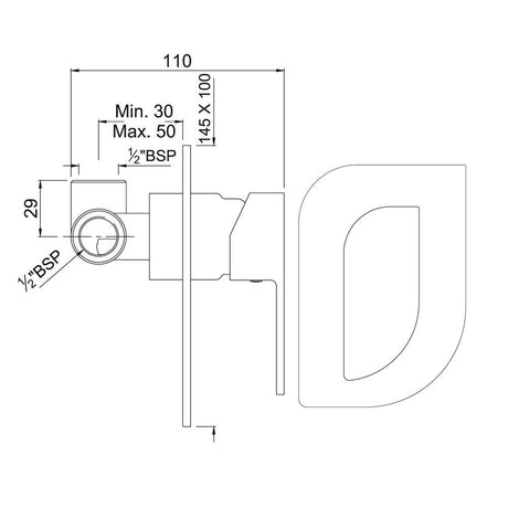 SINGLE LEVER EXPOSED PARTS KIT OF DEUSCH MIXER - JAQUAR FAUCETS -  ( CHROME - ALIVE - 0x15 mm - 0inchX0.5inch )