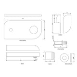 EXP PART KIT FOR S/L CON B/MIXER (W/M) - JAQUAR FAUCETS -  ( CHROME - ALIVE - 0x15 mm - 0inchX0.5inch )