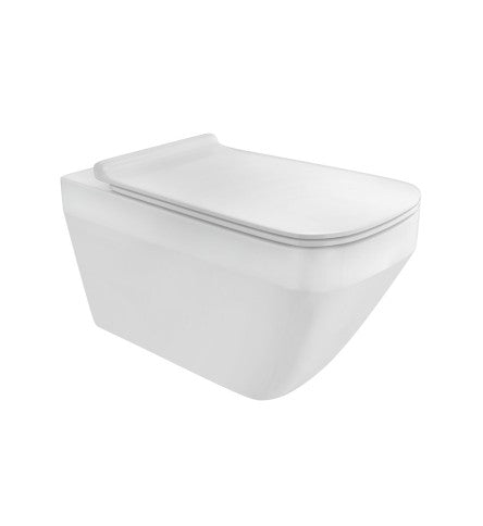 RIMLESS W/H WC W/UF SEAT COVER - ARTIZE SWARE -  ( WHITE - ANGELO - 0x0 mm - 0inchX0inch )