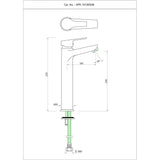 SINGLE LEVER TALL BOY WITHOUT POPUP - ESSCO FAUCET -  ( CHROME - ASPIRE - 0x0 mm - 0inchx0inch )