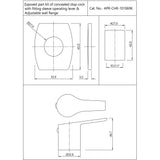CONC.STOP COCK - ESSCO FAUCET -  ( CHROME - ASPIRE - 0x15 mm - 0inchX0.6inch )