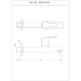 LONG BODY BIB COCK WITH WALL FLANGE - ESSCO FAUCET -  ( CHROME - ASPIRE - 0x0 mm - 0inchx0inch )