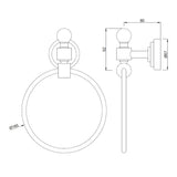 TOWEL  RING - JAQUAR FAUCETS -  ( BCH - QUEENS ACC. - 0x0 mm - 0inchx0inch )