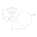 SOAP  DISH - JAQUAR FAUCETS -  ( CHROME - QUEENS ACC. - 0x0 mm - 0inchx0inch )