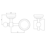 TUMBLER HOLDER - JAQUAR FAUCETS -  ( CHROME - QUEENS ACC. - 0x0 mm - 0inchx0inch )