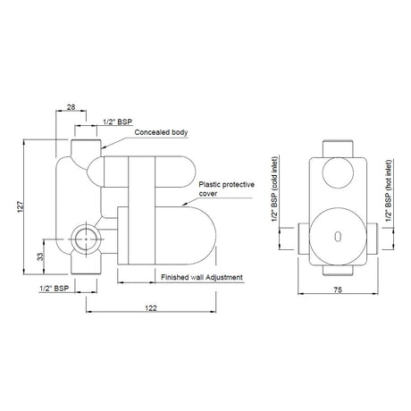 CONC.PARTS S.L DIV KIT BUTTON ON TOP - JAQUAR FAUCETS -  ( CHROME - ARC - 0x15 mm - 0inchX0.5inch )
