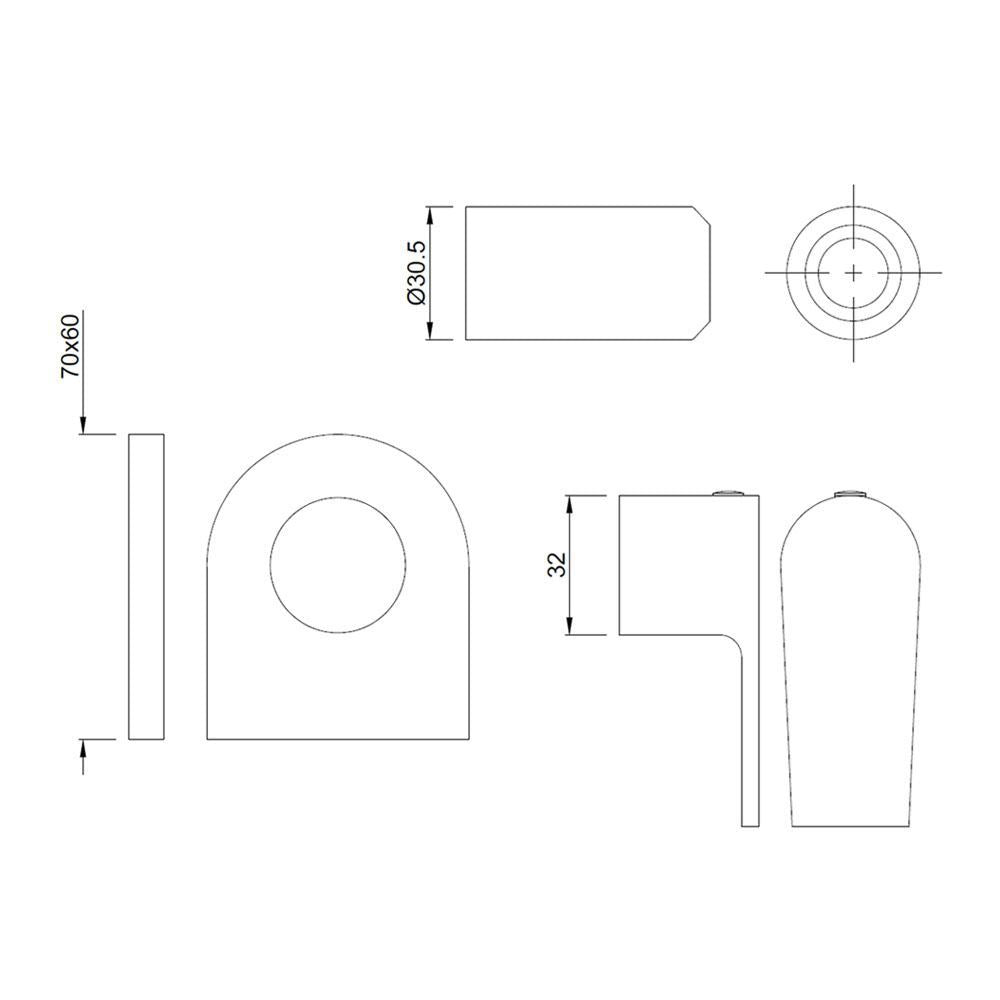 EXPOSED PARTS FOR CSC ALD-083/ALD-089 - JAQUAR FAUCETS - ( CHROME - ARIA - 0x0 mm - 0inchX0inch )