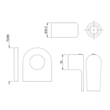 EXPOSED PARTS FOR CSC ALD-083/ALD-089 - JAQUAR FAUCETS - ( CHROME - ARIA - 0x0 mm - 0inchX0inch )