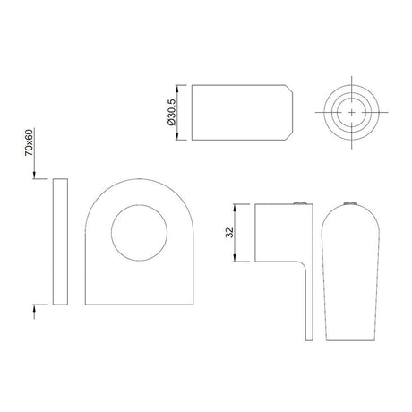 EXPOSED PARTS FOR CSC ALD-083/ALD-089 - JAQUAR FAUCETS - ( CHROME - ARIA - 0x0 mm - 0inchX0inch )