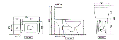 BOWL WITH CISTERN FOR COUPLED WC W/UF SOFT CLOSE SLIM SC - JAQUAR SWARE -  ( WHITE -  - 0x0 mm - 0inchx0inch )