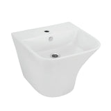 WALL HUNG W/BASIN W/INTEGRATE PED. - JAQUAR SWARE -  ( WHITE - ARIA -500x440x385 mm -20x18x15 inch)
