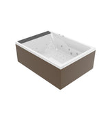 LEXA SUPERIOR WHIRLPOOL AND AIRPOOL COMBI SYSTEM WITH FILTRATION SYSTEM - ARTIZE WELLNESS -  ( WHITE - WHIRLPOOL - 1900x1400 mm - 76inchX56inch )