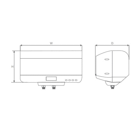 ALEX PLUS 20L & 5KW 2 (2 STAR) - JAQUAR GEYSERS -  ( WHITE - ALEXA PLUS - 610x340x365 mm - 24.5inchX13.5inchX14.6inch )