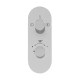 AQUAMAX EXPOSED PART KIT OF THERMOSTATIC SHOWER MIXER WITH 2-WAY OUTLET WITH SLEEVE (COMPATIBLE WITH ALD-681N)- JAQUAR FAUCETS -  ( CHROME - LAGUNA - 0x15 mm - 0inchX0.5inch )