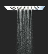 SS 4 FUNC.CEILING RAIN SHWR W/INST. KIT - AQUANT -  ( CHROME - CHROMOTHERAPY - 600x400 mm - 24inchX16inch )