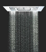 SS 4 FUNC.CEILING RAIN SHWR W/INST. KIT - AQUANT -  ( CHROME - CHROMOTHERAPY - 600x400 mm - 24inchX16inch )