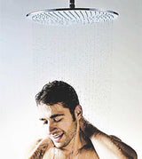 RAIN SHOWER ROUND - AQUANT - ( CHROME - - 15x300 mm - 0.5inchX12inch )