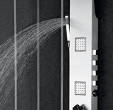 SHOWER PANEL STAINLESS STEEL - AQUANT - ( METALLIC BRUSH FINISH - - 0x0 mm - 0inchX0inch )