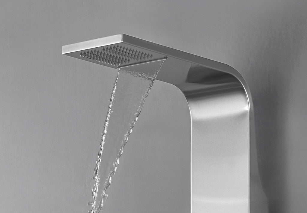 EDEN-STAINLESS STEEL SHW PANEL W/ THERMO - AQUANT - ( MATT FINISH - - 0x0 mm - 0inchX0inch )