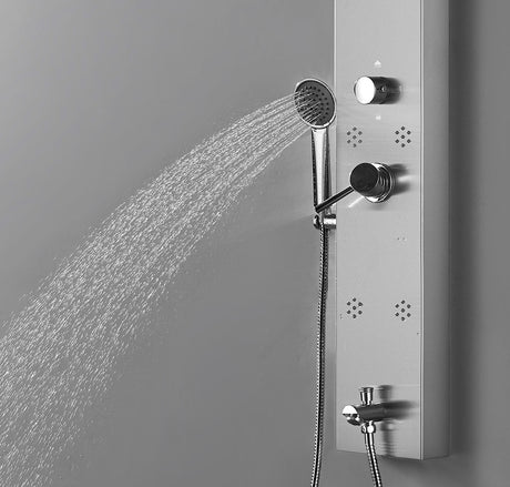 SS SHOWER PANEL MULTI FLOW - AQUANT - ( MATT FINISH - RETRO - 1420x180 mm - 56.8inchX7.2inch )