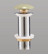 CERAMIC POP UP WASTE COUPLING - AQUANT -  ( BEIGE CARAMEL -  - 125x32 mm - 5inchX1.28inch )