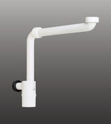 PVC SPACE SAVER BOTTLE TRAP 300MM LONG - AQUANT - ( CHROME - - 32x40 mm - 1.28inchX1.6inch )