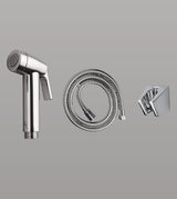 ABS HEALTH FAUCET 1 MTR W/FLEX HOSE & WALL HOOK - AQUANT -  ( CHROME -  - 0x0 mm - 0inchx0inch )
