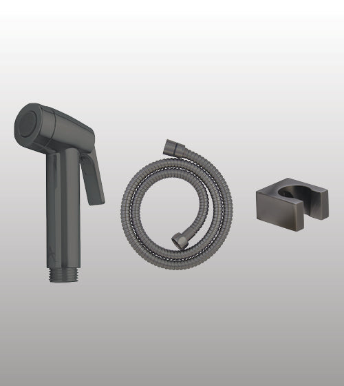 ABS HEALTH FAUCET 1 MTR W/FLEX HOSE & WALL HOOK - AQUANT - ( GRAPHITE GREY - - 0x0 mm - 0inchX0inch )