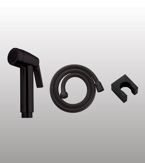 ABS HEALTH FAUCET W/FLEX HOSE & WALL HOOK - AQUANT - ( MATT BLACK - - 0x15 mm - 0inchX0.5inch )