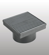 SHOWER DRAINER 304 SS - AQUANT -  ( GRAPHITE GREY -  - 130x130 mm - 5.2inchX5.2inch )