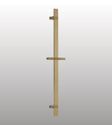 RECTANGULAR SLIDE BRASS SHOWER RAIL - AQUANT -  ( BRUSHED GOLD -  - 700x0 mm - 28inchX0inch )