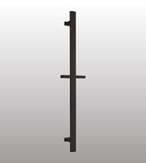 RECTANGULAR SLIDE BRASS SHOWER RAIL - AQUANT -  ( MATT BLACK -  - 700x0 mm - 28inchX0inch )