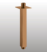 BRASS VERTICAL SQUARE SHOWER ARM - AQUANT -  ( BRUSHED ROSE GOLD -  - 200x0 mm - 8inchX0inch )