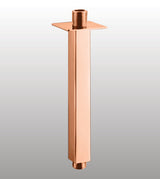 BRASS VERTICAL SQUARE SHOWER ARM - AQUANT - ( ROSE GOLD - - 200x0 mm - 8inchX0inch )